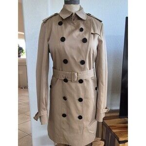 A Loves A 100% Cotton Double Breasted, Trench Coat Sz M/L